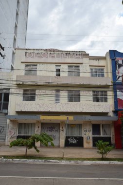 Goinia, Gois Brazil April Art Deco Mimari Cine Casablanca Goiania Eski Tarihi Miras