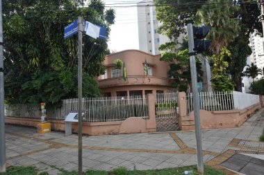 Goinia Gois Brazil April ATeneu Dom Bosco Okulu İnşaat Art Deco Mimari Tarihi Miras Şehir Binası tahrip edildi