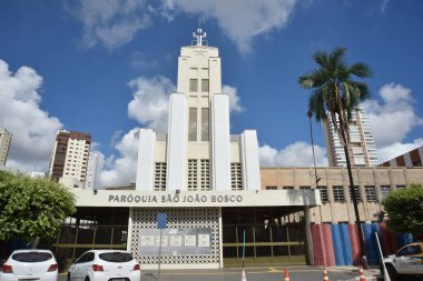 Goinia Gois Brezilya Sanat Deko mimarisi eski Goiania tren istasyonu tarihi miras binası
