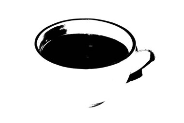 Kahve ve çay içecekleri için vektör bardağı kabı.