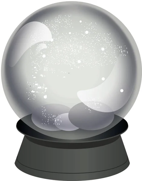 玻璃雪球圣诞装饰设计 透明玻璃圆顶下的软糖 雪白飘扬 色彩艳丽 推广产品代表 免版税图库图片