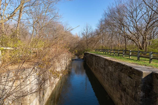 Remains Lock Number Historic Canal Ottawa Illinois Usa — Stock Photo, Image