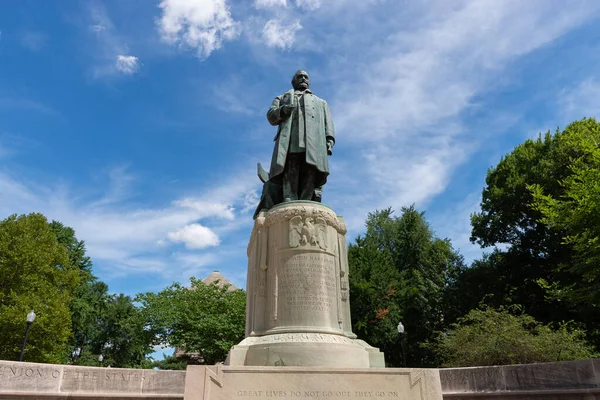 Indianápolis Indiana Estados Unidos Julio 2022 Estatua Conmemorativa Benjamin Harrison — Foto de Stock