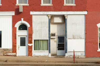 Toulon, Illinois, ABD 'deki şehir merkezindeki binaların dışında..