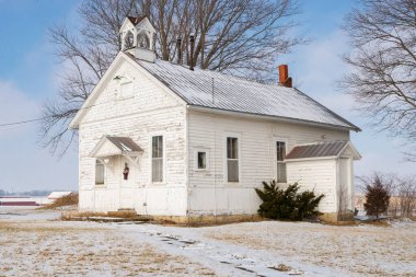 Old one-room schoolhouse in rural Illinois.