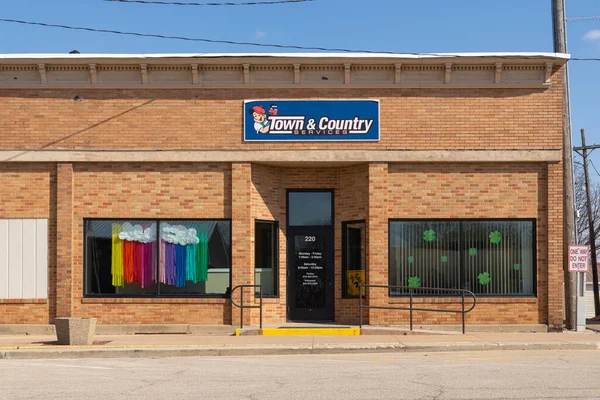 Tonica Illinois United States March 1St 2023 Downtown Building Storefront — Stock Photo, Image