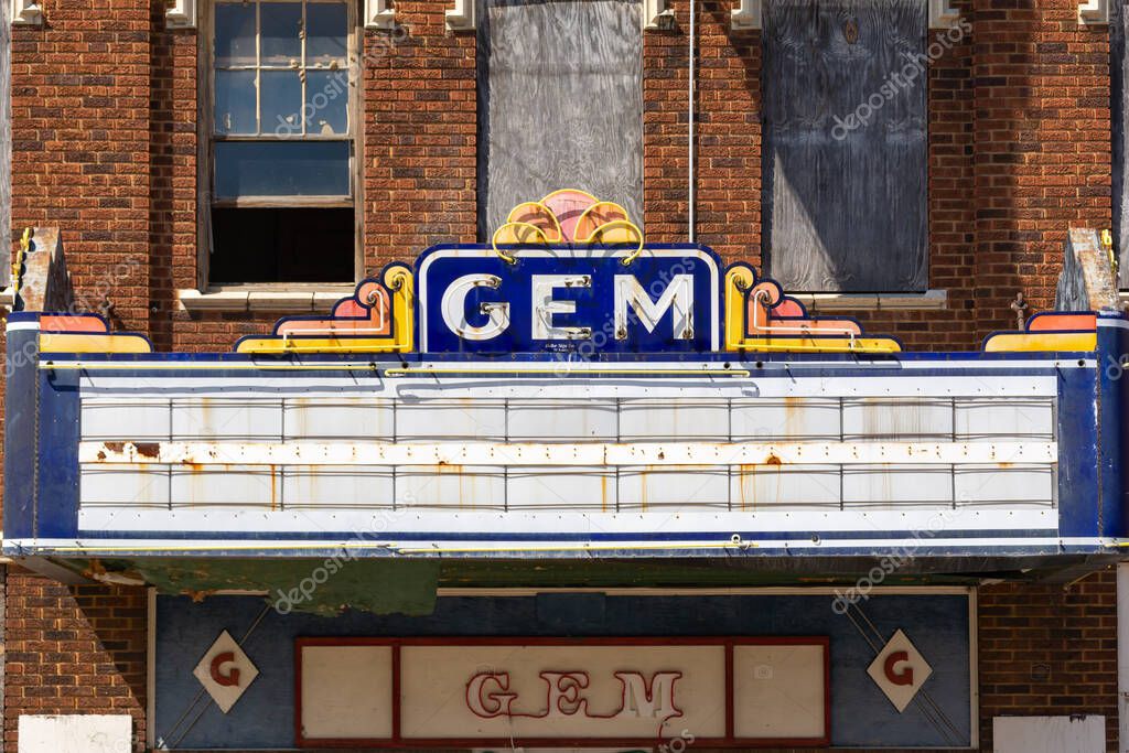 El Cairo, Illinois Estados Unidos 19 de marzo de 2023 Antiguo cine