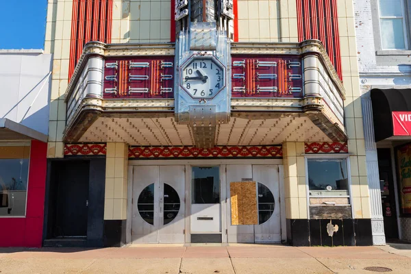 Mattoon Illinois Usa Mars 2023 Exteriör Times Theater Byggd 1938 — Stockfoto