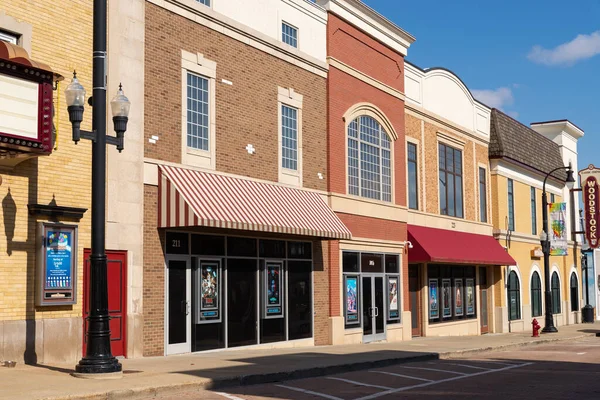 Woodstock Illinois United States April 24Th 2023 Exterior Downtown Building — Stock Photo, Image