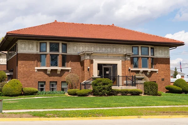 Rochelle Illinois United States Квітня 2023 Exterior Historic Carnegie Library — стокове фото