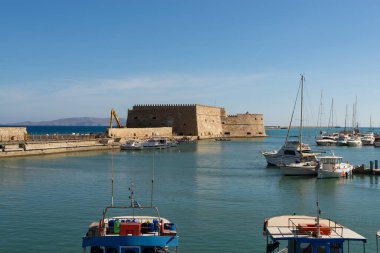 Yunanistan 'ın Heraklion kentindeki Koules Kalesinin dışı.