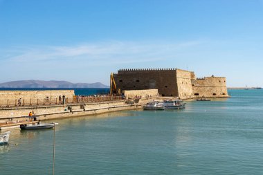 Yunanistan 'ın Heraklion kentindeki Koules Kalesinin dışı.