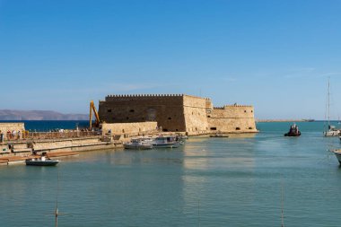 Yunanistan 'ın Heraklion kentindeki Koules Kalesinin dışı.