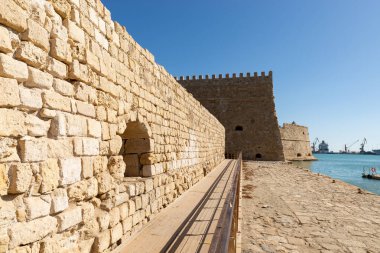 Yunanistan 'ın Heraklion kentindeki Koules Kalesinin dışı.