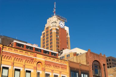 Lansing, Michigan 'daki şehir merkezi binası, ABD.