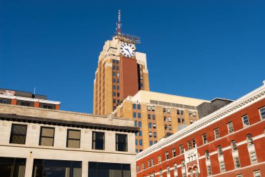 Lansing, Michigan - ABD - 13 Kasım 2023: Lansing, Michigan, ABD 'deki şehir merkezi.