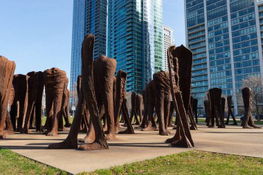 Chicago, Illinois - ABD - 11 Mart 2024: Sanatçı Magdalena Abakowicz 'in 