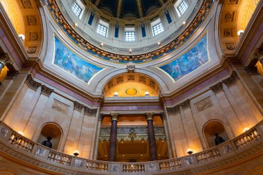 St. Paul, Minnesota - United States - August 14th, 2024: Interior of the Minnesota State Capitol Building in St. Paul, Minnesota, USA. clipart