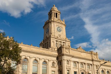 Exterior of the historic Polk County Courthouse, built in 1906, in Des Moines, Iowa, USA. clipart