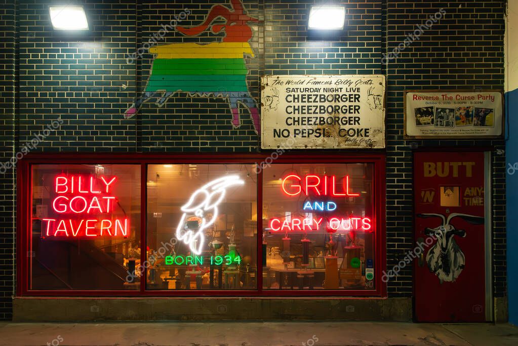 Chicago, Illinois - United States - April 5th, 2025: Exterior of the famous 