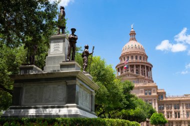 Teksas Eyalet Binası 'nın dışı Austin, Teksas, ABD.