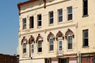 Lincoln, Illinois, ABD şehir merkezindeki binanın dışı..