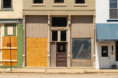 Lincoln, Illinois, ABD şehir merkezindeki binanın dışı..