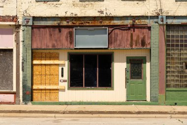 Lincoln, Illinois, ABD şehir merkezindeki binanın dışı..