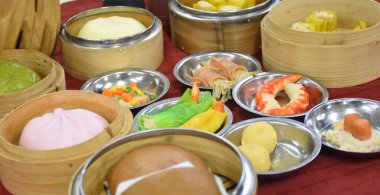 Geleneksel Tayland Kahvaltısı Dim Sum Ev Yapımı 