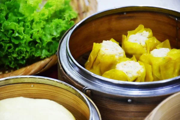 Geleneksel Tayland Kahvaltısı Dim Sum Ev Yapımı 