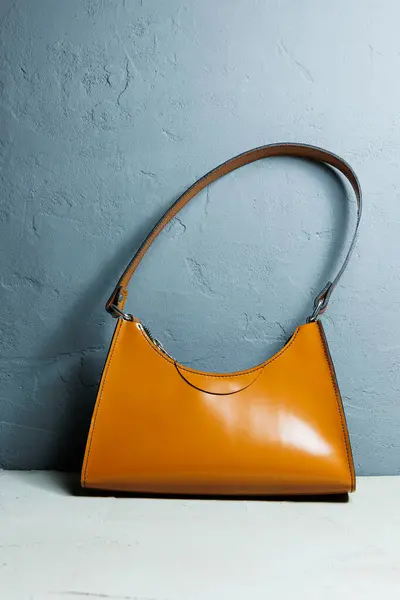 Women\'s leather brown shoulder bag. Handmade leather handbag.