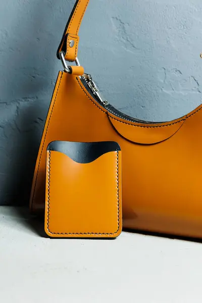 Women\'s leather brown shoulder bag. Handmade leather handbag.