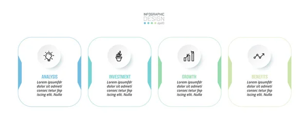 Seçenekli iş konsepti bilgi şablonu