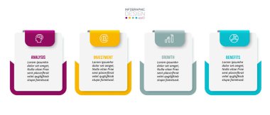 Seçenekli iş konsepti bilgi şablonu