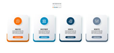 Seçenekli iş konsepti bilgi şablonu