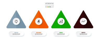 Seçenekli iş konsepti bilgi şablonu