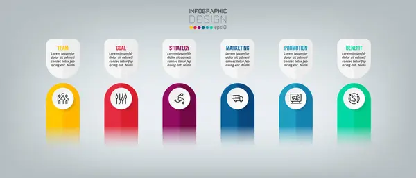 Seçenekli iş konsepti bilgi şablonu