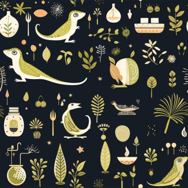 Anoles, vektör grafik sanatında İskandinav arkaplanını kusursuz bir şekilde tırmandı