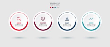 Seçenekli iş konsepti bilgi şablonu