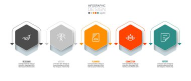 Seçenekli iş konsepti bilgi şablonu