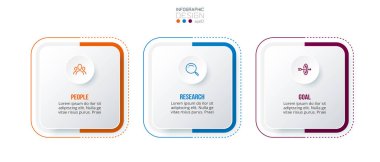 Seçenekli bilgi şablonu iş konsepti