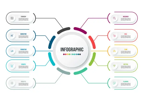 Diyagramı olan bilgi şablonu iş konsepti