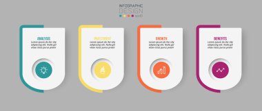 Seçenekli iş konsepti bilgi şablonu