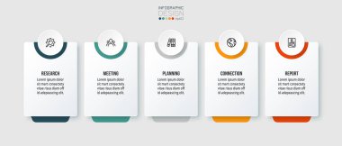 Seçenekli iş konsepti bilgi şablonu