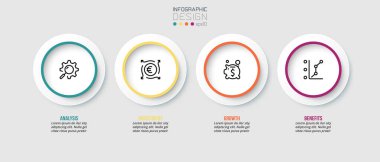 Seçenekli bilgi şablonu iş konsepti