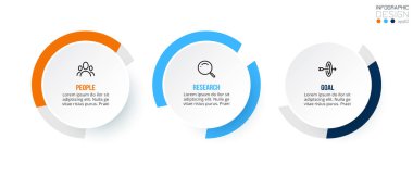 Seçenekli iş konsepti bilgi şablonu