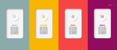 Seçenekli iş konsepti bilgi şablonu