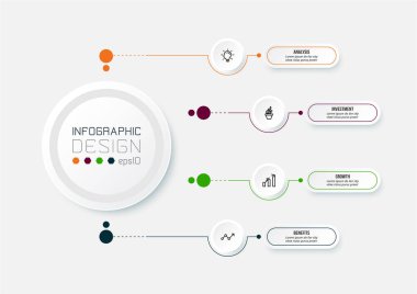 Diyagramı olan bilgi şablonu iş konsepti