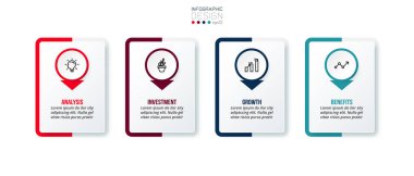 Seçenekli iş konsepti bilgi şablonu