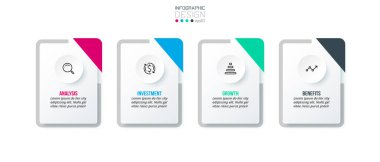 Seçenekli iş konsepti bilgi şablonu